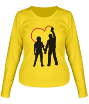 Женская футболка с длинным рукавом Любовь вандалов