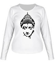 Женская футболка с длинным рукавом Будда