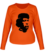 Женская футболка с длинным рукавом Каддафи