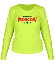 Женская футболка с длинным рукавом Made in Moscow
