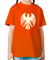 Детская футболка Немецкий средневековый рисунок орла (свет)