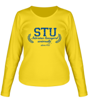 Женская футболка с длинным рукавом СГУПС Сибирский государственный университет путей сообщения