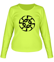 Женская футболка с длинным рукавом Солнцеворот