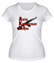 Купить футболку женскую АКМ - анти кризисные меры