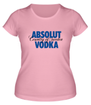 Купить футболку женскую Absolut Vodka