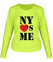 Женская футболка с длинным рукавом NY's me