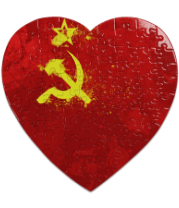 Пазл Сердце 75 элементов СССР (абстракция)