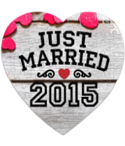 Пазл Сердце 75 элементов Just married 2015
