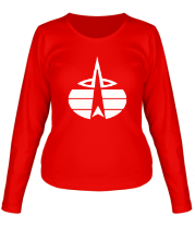 Женская футболка с длинным рукавом  Воздушно-космические войска