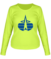 Женская футболка с длинным рукавом  Воздушно-космические войска