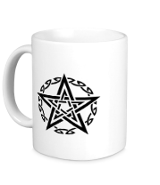 Кружка Звезда и кельтский узор