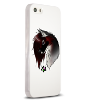 Чехол для iPhone 5/5s Valentine Wolf