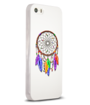 Чехол для iPhone 5/5s Dreamcatcher Rainbow Feathers