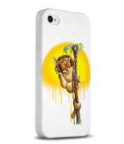 Чехол для iPhone 4/4s Лемур на пальме