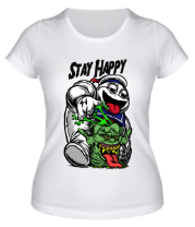 Купить футболку женскую Stay Happy