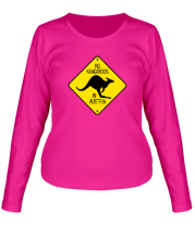 Женская футболка с длинным рукавом Нет кенгуру в Австрии