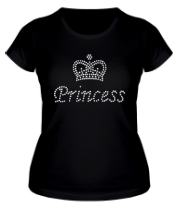 Купить футболку женскую Принцесса (со стразами)
