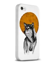 Чехол для iPhone 4/4s Геометрический Волк