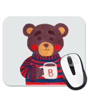 Коврик для мыши Медведь с какао