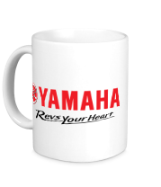 Кружка Yamaha. Revs your heart.